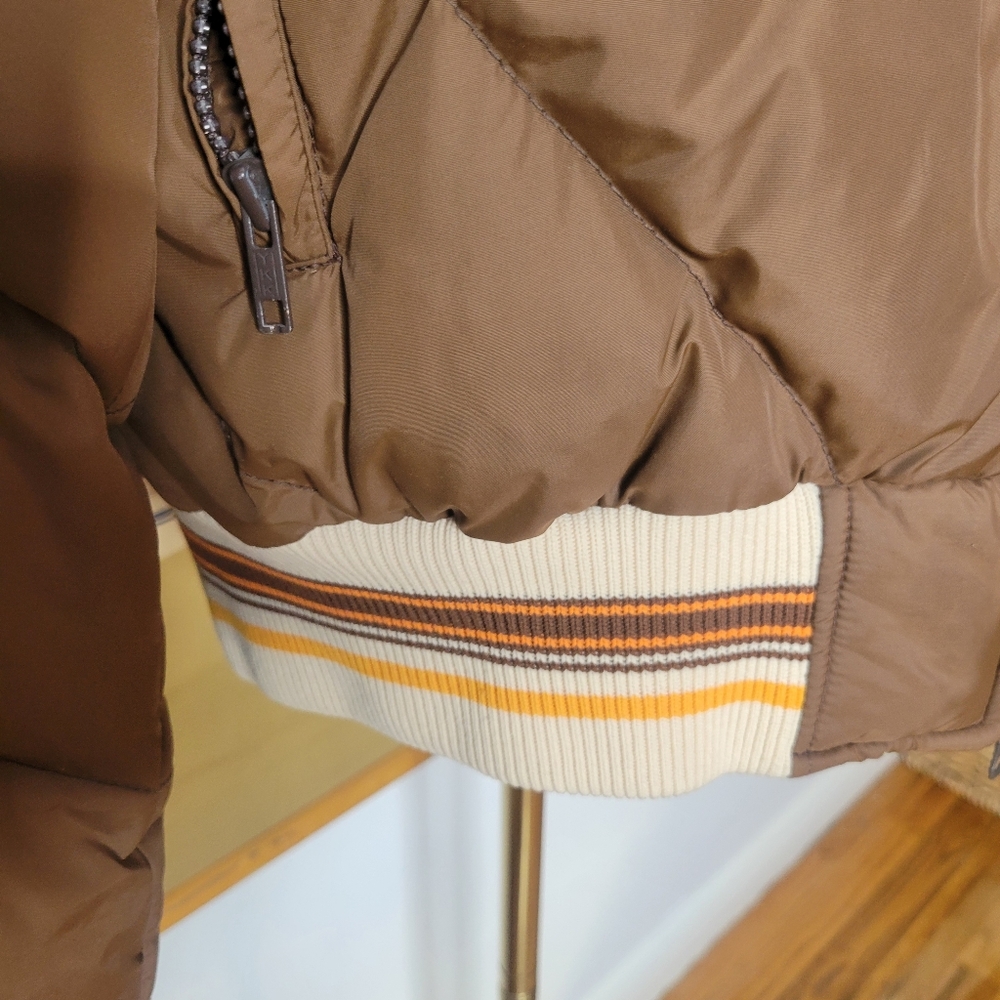 Vintage Mountain Product's 1970s brown down ski jacket coat Size XXL - Picture 4 of 8